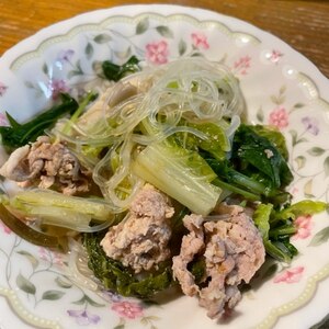 ご飯作る気力がない日の、白菜豚